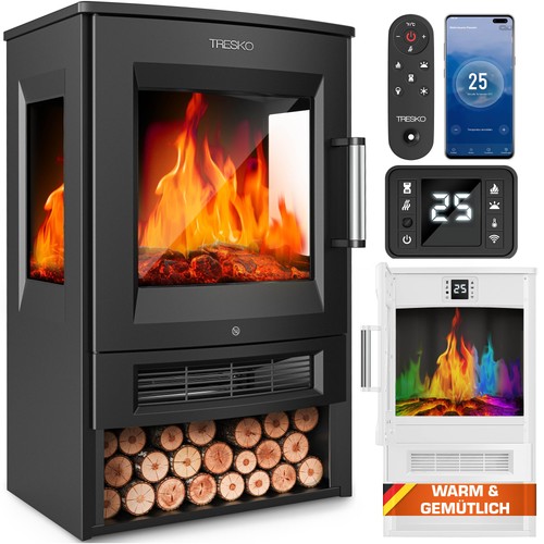 Tresko camino elettrico con - tresko®,